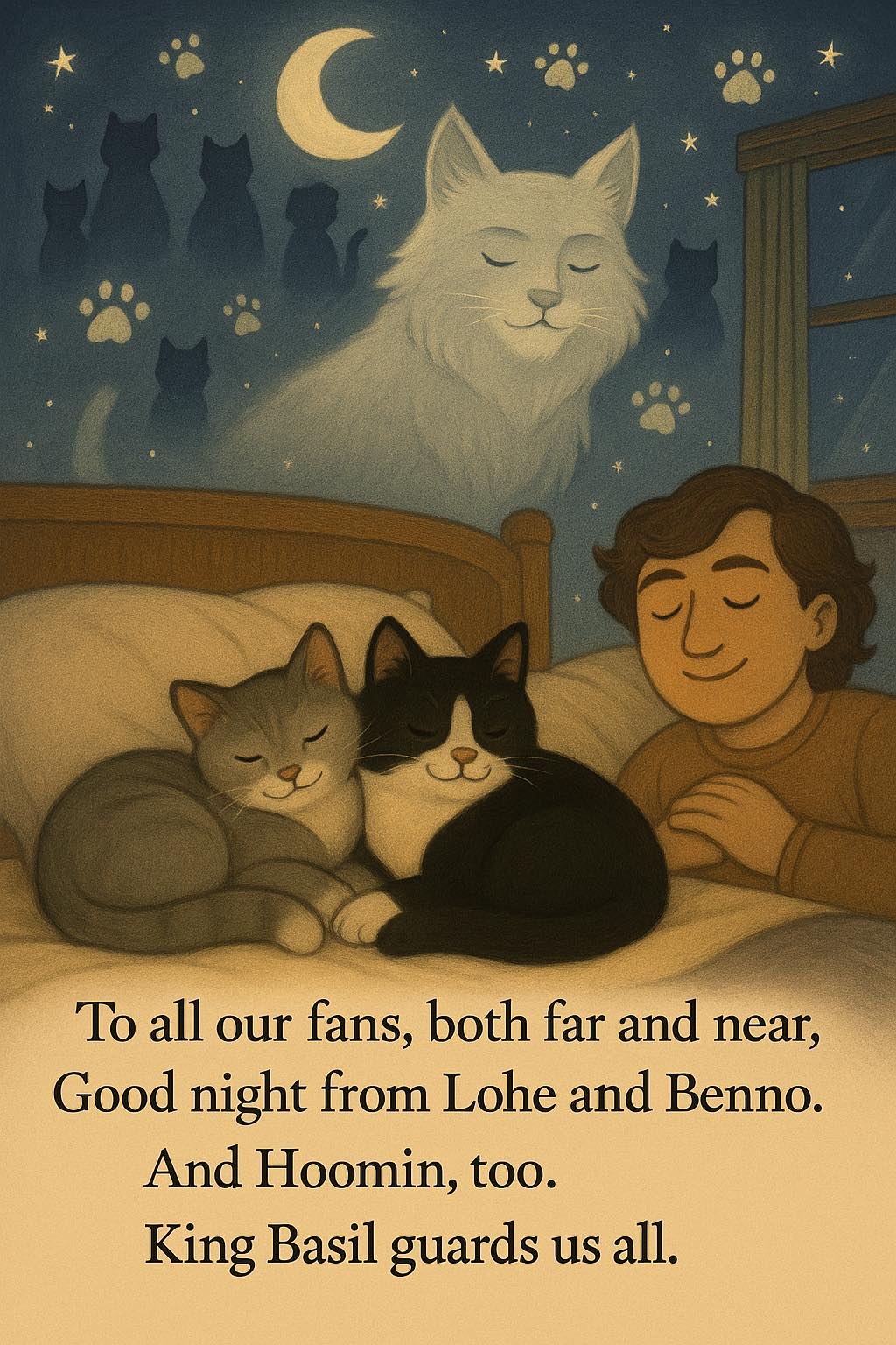 Good night poem from cats